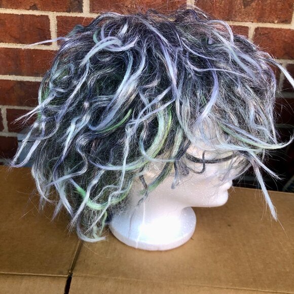 Rubie’s Nuclear Zombieman Wig Green Gray Messy Hair Cosplay Halloween Discontinu - Picture 4 of 6